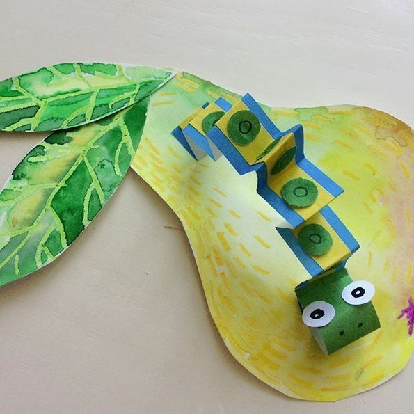 Поделка червячок из бумаги