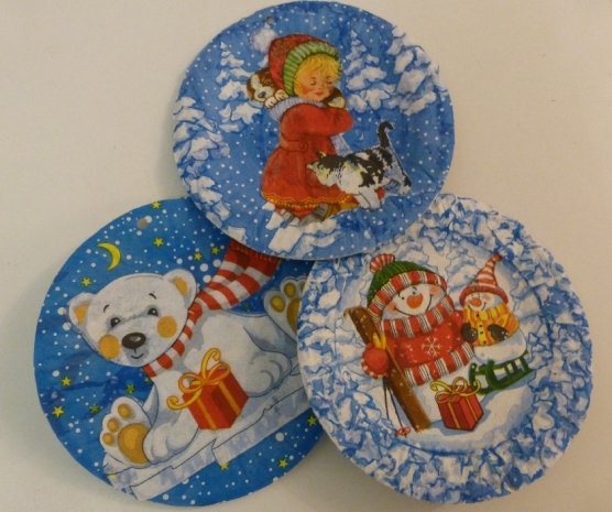 Новогодний декупаж для детей