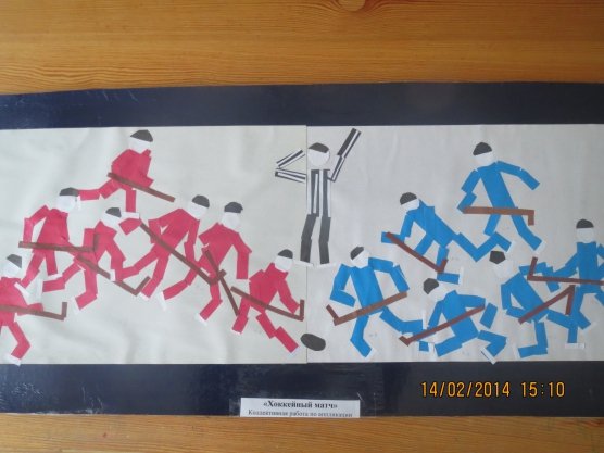 Аппликация на тему спорт