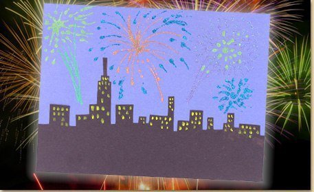 Аппликация салют