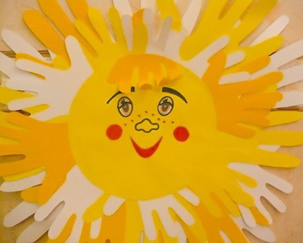 Поделка солнышко из бумаги