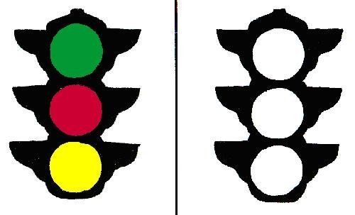 Аппликация светофор