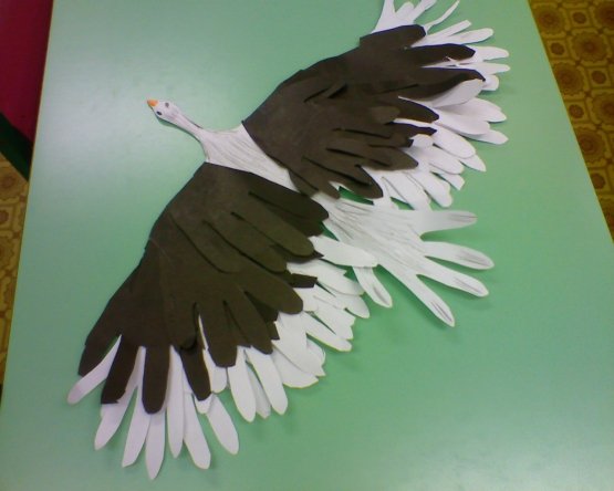 Аппликация птицы