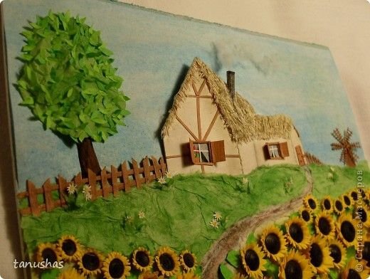 Деревня из пластилина