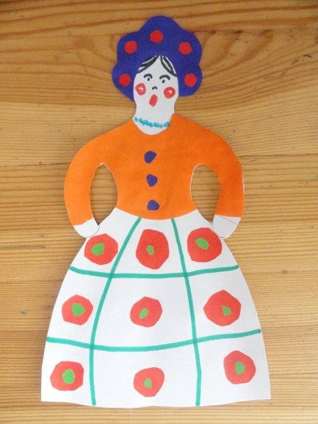 Дымковская игрушка Барыня занятие в старшей группе