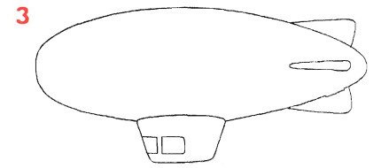 Дирижабль раскраска