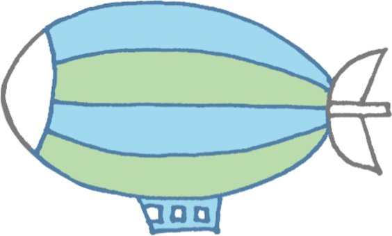 Аппликация дирижабль