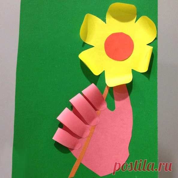 Аппликация на 8 марта