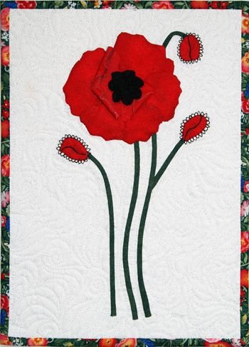 Аппликация из маков