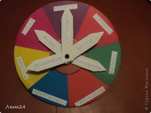 Дни недели своими руками для детей