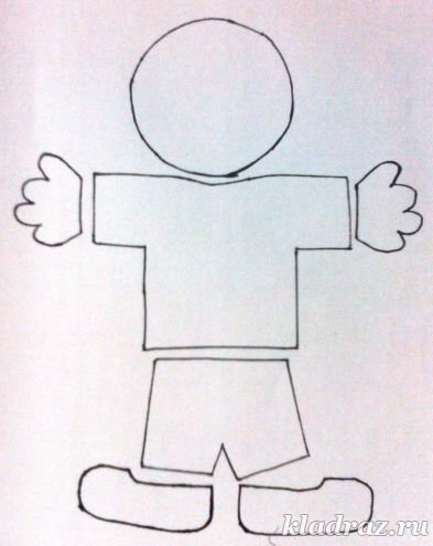 Шаблон домовенка