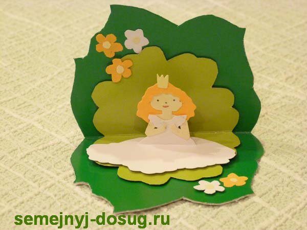 Дюймовочка из бумаги своими руками