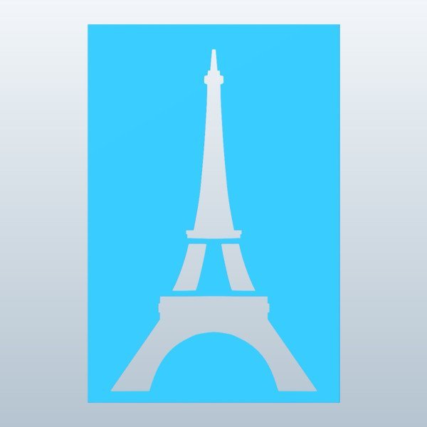 Башня трафарет