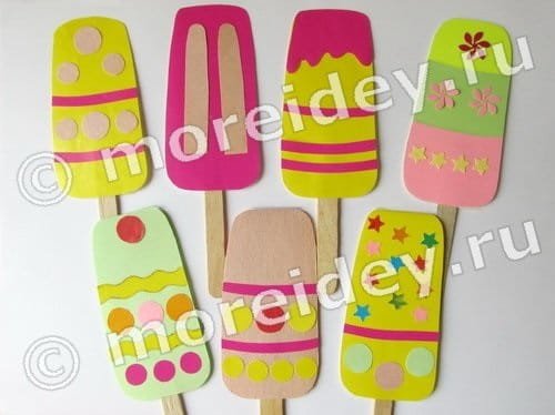 Поделка эскимо на палочке