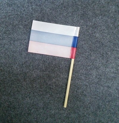 Флажок детский на деревянной палочке