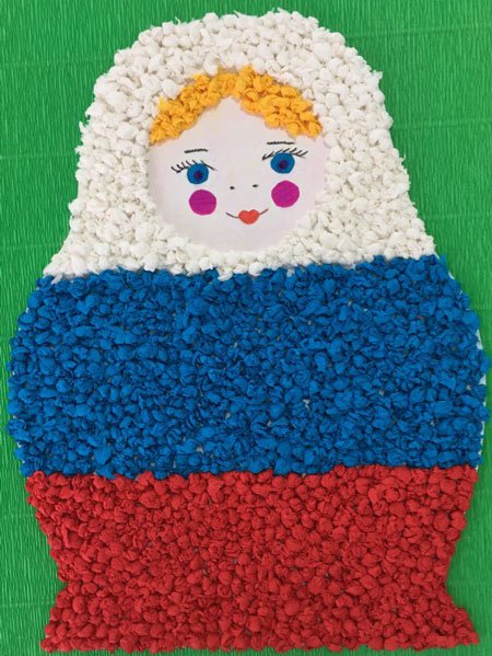 Аппликация на тему Россия