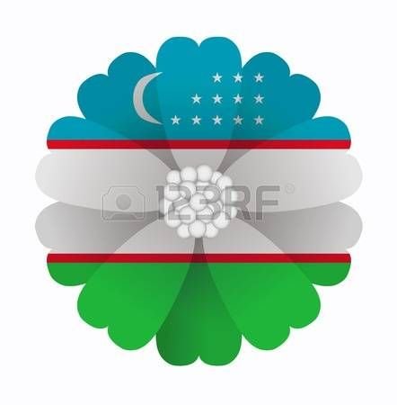 Символы Узбекистана вектор