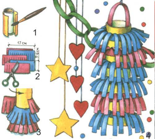 Фонарик из бумаги