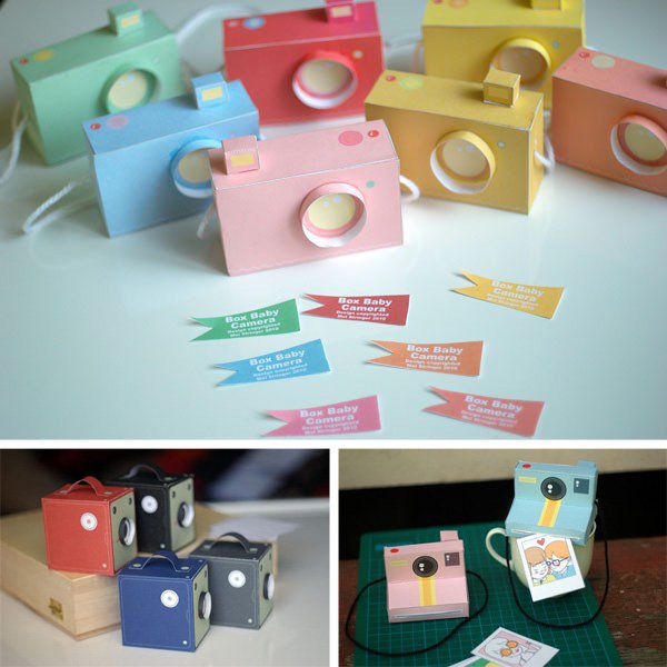 Поделка фотоаппарат из бумаги