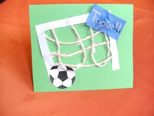 Аппликация на тему футбол