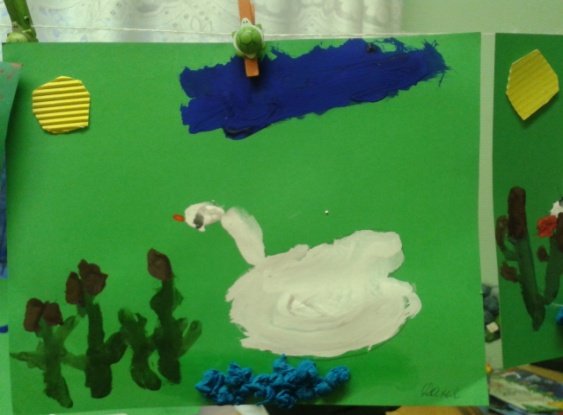 Аппликация Гадкий утенок