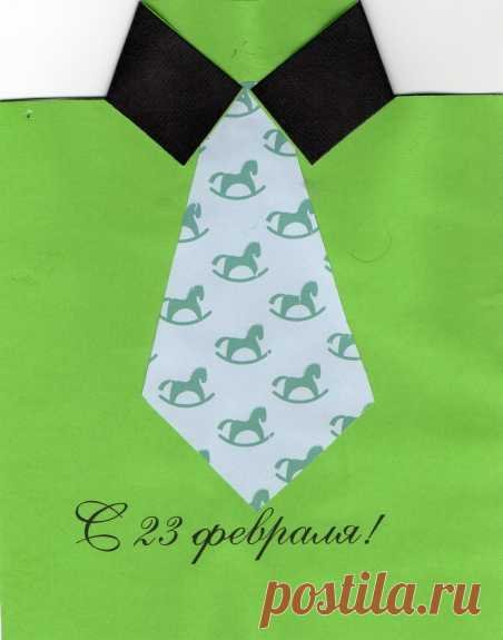 Галстук на 23 февраля средняя группа