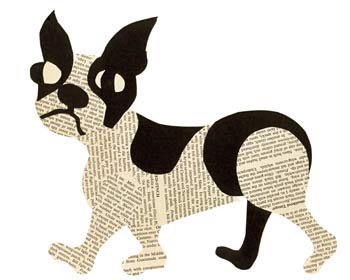 Аппликация собака