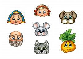 Герои сказки Репка для кукольного театра