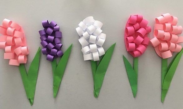 Цветок гиацинт поделка из бумаги