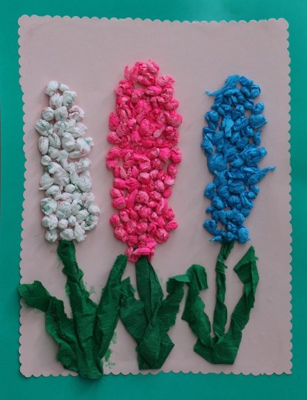 Гиацинт аппликация