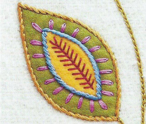 Вышивание тамбурным швом