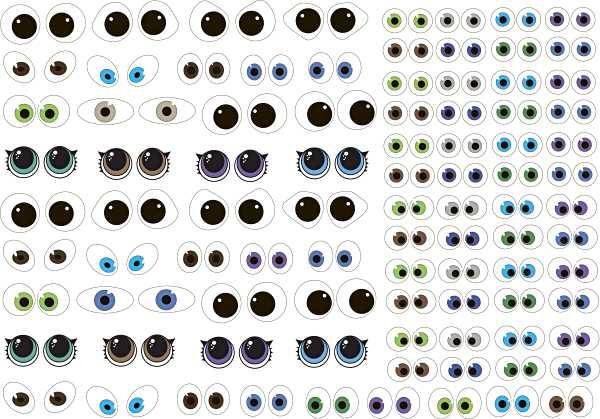 Круглые глазки для поделок