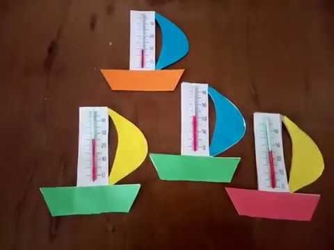 Поделка термометр из бумаги