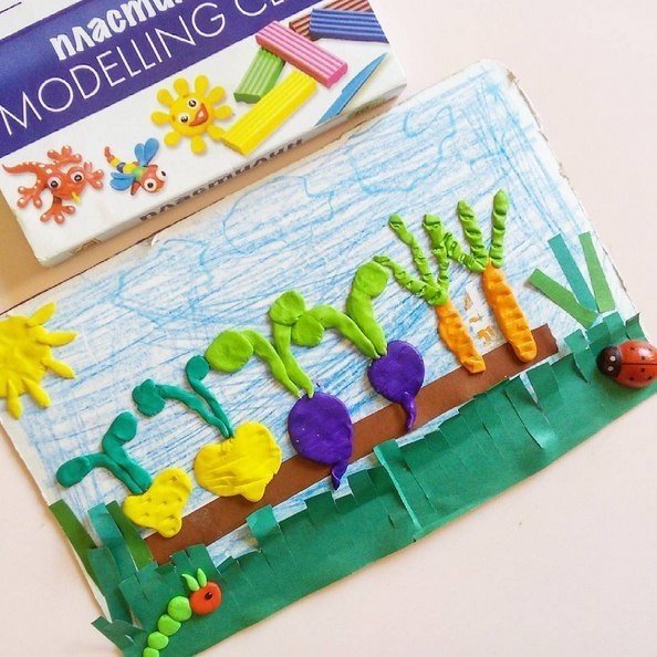 Аппликация на тему сад огород