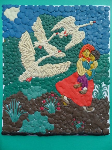 Аппликации гуси лебеди (43 фото)