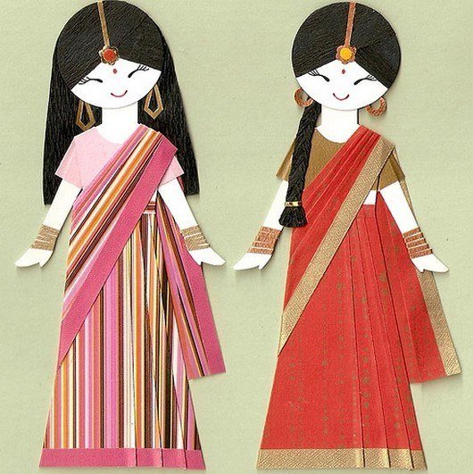 Бумажные куклы в народных костюмах