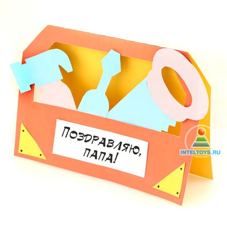 Аппликация ящик с инструментами