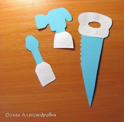 Поделка из бумаги ящик с инструментами