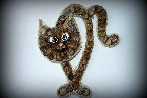 Поделки из арбузных семечек