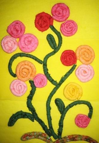 Из салфетных жгутиков