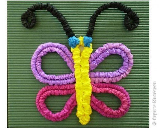 Гофротрубочки аппликация