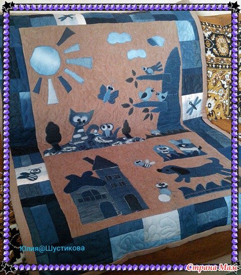 Аппликация из джинса