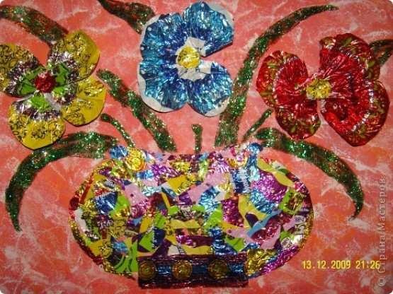 Панно из фантиков