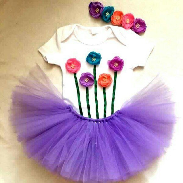 Украшение из фатина на платье