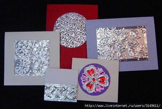 Аппликация из фольги