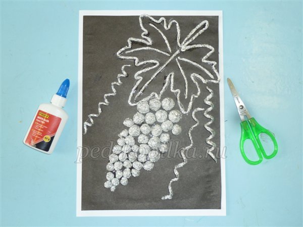 Аппликация из фольги для детей