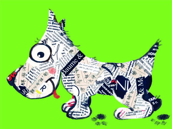 Аппликация из журналов