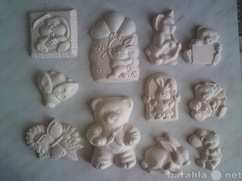 Магнитики из гипса