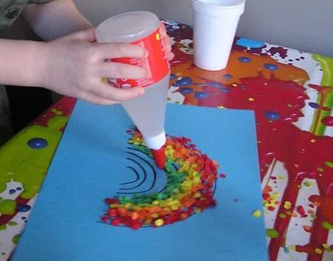 Поделки из конфетти для детей