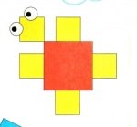 Аппликация квадратиками